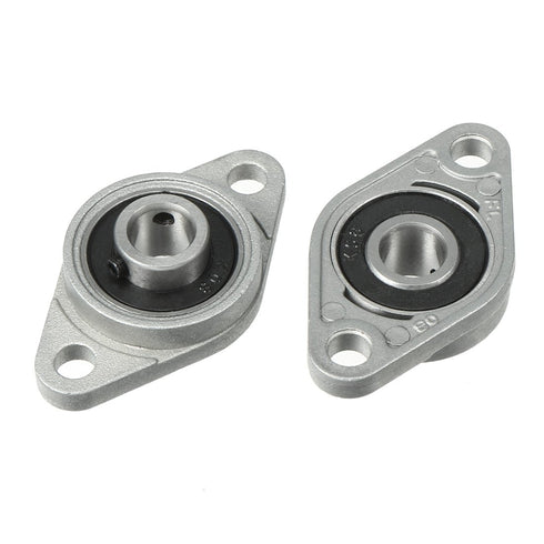uxcell 4pcs KFL08 8mm Zinc Alloy Self Aligning Pillow Block Flange Bearing, Pack of 4