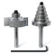 Professional Rabbet Router Bit Set 1/4 Shank 1pcs with 6 Interchangeable and