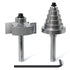 Professional Rabbet Router Bit Set 1/4 Shank 1pcs with 6 Interchangeable and