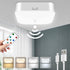 WhitePoplar Motion Sensor Rechargeable Ceiling Light Indoor with Remote, Wireless Battery Operated