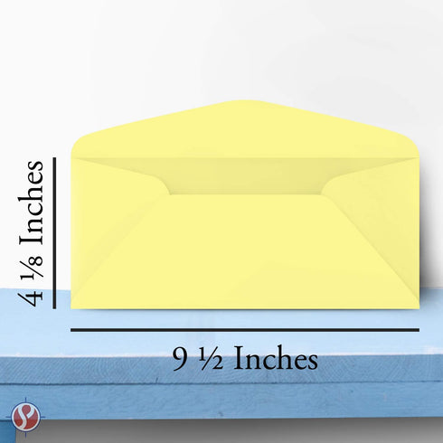 Canary Premium Pastel #10 Business Envelopes - 4 1/8 x 9 1/2 Inches - 50 per Pack