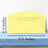 Canary Premium Pastel #10 Business Envelopes - 4 1/8 x 9 1/2 Inches - 50 per Pack