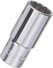 Genius Tools 3/8" Dr. 7/16" Deep Hand Socket (12-Point) - 376314 by GENIUS TOOLS