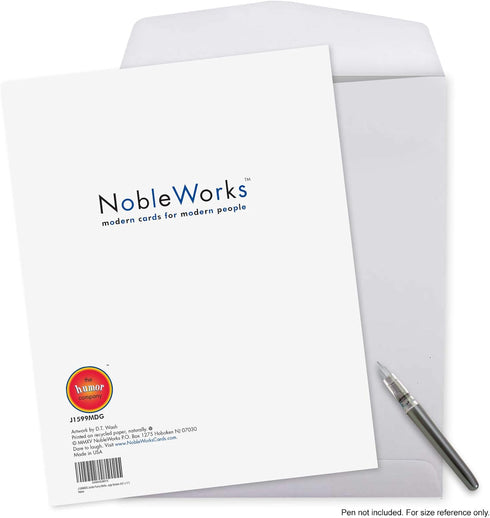 NobleWorks Jumbo Humorous Mother's Day Card, 8.5 x 11 Inch with Envelope, Big Jumbo Mom Dirty Diapers J1599MDG