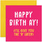 CENTRAL 23 Funny Birthday Card, Happy Birth-ay! (I'll Give You The D Later), For Wife Girlfriend Him Her, Comes With