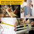 Tape Measure 16 Ft Steel Retractable Self-Locking Measuring Tape with Fractions, Easy Read Metric Measuring Tape