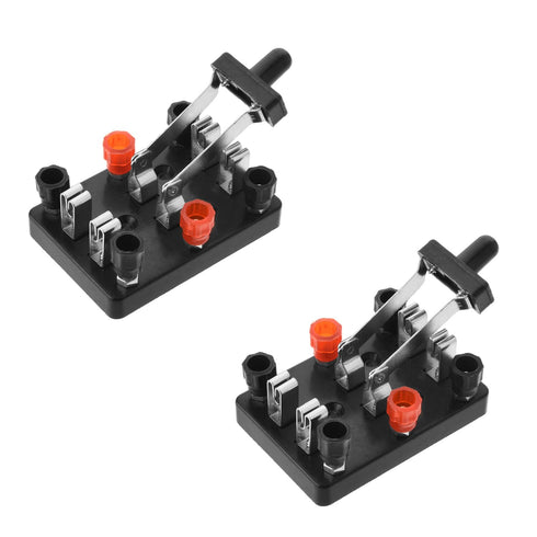 2Pcs Educational Double Pole Knife Switch, Double Pole Double Throw Knife Switch Physics Laboratory Equipment