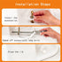 4 Packs Universal Toilet Bolt Caps, Round Plastic Push-On Toilet Bowl Bolt Caps Covers, White Color