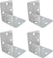 JCBIZ 4PCS L-Shaped Shelf Bracket 105x105x90mm Adjustable Heavy Duty Metal Corner Support Bracket