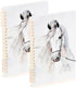 senya Spiral Notebook Ruled 2 Pcs, White Horse Journals for Study and Notes, 60 Pages with Durable Hardcover