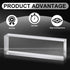 Yousoontic 2 Pcs Clear Acrylic Blocks 2.5 x 8 x 1.125 Inch, Blank Name Plate Cube Display Stand for Wedding Props