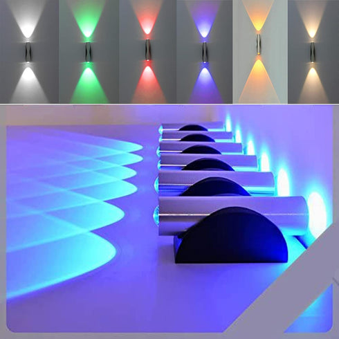 Generic Modern Wall Lamp Double-Headed Sconce Lights Up and Down Lighting Spotlight LED Decorative for Decor Ceiling