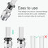 Pneumatic Push to Connect Tube Fitting, Male Straight 10mm Tube OD x 3/8”NPT Air Line Fittings, Pack of 10