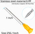 Exlavges 100 Pack 2.5ml/cc 25Ga 1 Inch Packed Disposable Lab Syringes with Needle Luer Lock, Individually Sealed