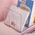 YAGELI Clear Acrylic Desk File Sorter, 3 Sections Purse/Handbag Organizer, Mesh Folder for Office Supplies (2 Pack)