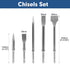 17Pcs SDS-Plus Rotary Hammer Drill Bits and Chisel Set - Carbide-Tipped with Storage Case for Concrete, Brick, Stone