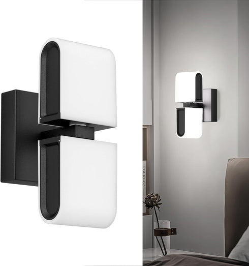 Aipsun Black Wall Sconces Hardwired Modern LED Sconces Wall Lighting Indoor Wall