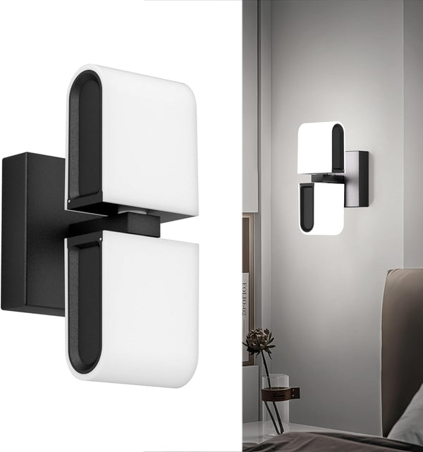 Aipsun Black Wall Sconces Hardwired Modern LED Sconces Wall Lighting Indoor Wall