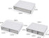 Desk Drawer Organizer, Stackable Plastic Storage for Office Supplies, Grocery Organizer for Stationery/School/Home