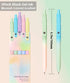 Gel Pens, 5 Pcs Retractable Gel Ink Pens, 0.7mm Fine Point Smooth Writing Pens,High-End Series for Journaling Note Taking, School Office Supplies for Women Men Student(Gradient Morandi) by ACEES