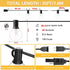 25FT G40 20 Bulbs(4 Spare),5W E12 Globe Patio Lights with Edison Glass Base Warm Yellow Outdoor String