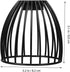 Cabilock Birdcage Inspired Black Lamp Shade Versatile Desktop Lamp Cover for Table Floor Lamps Easy to Install