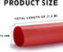 2 Pack 3/4'' Heat Shrink Tube, 3:1 Adhesive-Lined Tubing, Black & Red, 4 Ft