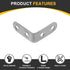 24Pcs 1.57"x1.57"x0.59" (40x40x15mm, uxcell L-Shaped Brackets Corner Brace, Corner Bracket Shelf Bracket Right Angle