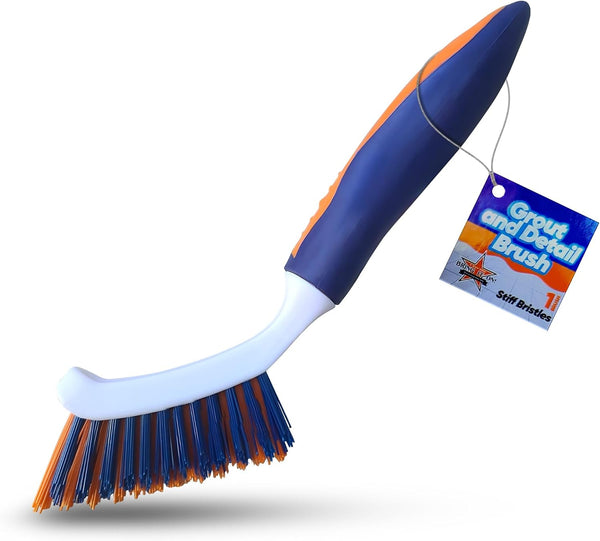 Bring It On Grout Cleaning Brush Crevice Cleaning Brush with Stiff Nylon
