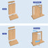 ZXFUTURE 360 Door Pivot Hinges Heavy Duty Pivot Hinge for Wood Door, Stainless Steel Hidden Door Hinge for Secret Door