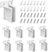 8 Pcs Wire Shelf End Bracket, Heavy Duty Closet Shelves Brackets Wall