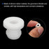 MECCANIXITY 20Pcs Snap Rubber Grommet Plug Mount, Dia 7mm ID 4.5mm Seal Anti-Scratch for Electrical Box Cable Pipe White