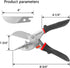 Miter Shears, Multifunctional Quarter Round Cutting Tool with 2 Replacement Blades