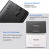 Sooez Leather Professional Business Card Book Holder - 240 Capacity Credit Card Organizer for Men and Women, Black