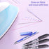 QTQYQJ Erasable Gel Pens - 6 Pack Heat Erase Pens for Fabric, 0.5mm Fine Point Refillable Ball Pen