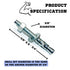 Zinc-Plated Steel Wedge Anchors, 3/8" X 2-3/4" - Heavy-Duty Mounting Bolts for Concrete, 25 Pack