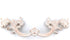 JETLAND French Provincial Drawer Pulls - 6-Pack, Ivory White, 3" Hole Centers, Vintage
