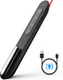 Norwii N76 Rechargeable Presentation Clicker, Long Range Wireless Presenter for PowerPoint, Black with Red Light