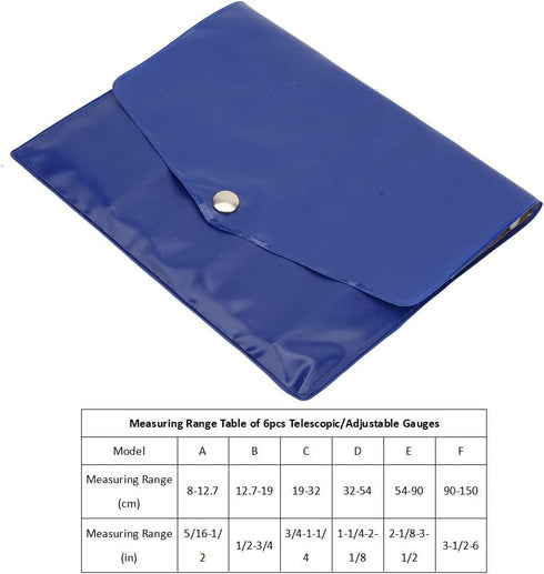 Inner Diameter Gauge Durable Adjustable Inner Diameter 6Pcs/Set for Hole Industry Measuring Tools