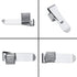 Outus 12 Pcs Pen Holders for Clipboard, Metal Pen Clip Holder Attachment with Adjustable Spring Loops for Office