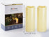 4" 10" Set 2 Homemory x Large Waterproof Outdoor Flameless Candles, Battery Operated LED Pillar Candles with Remote