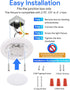 2 Pack 6 Inch Dimmable 5000K, 15W 1100LM, 90+, LED Disk Light, Flush Mount Ceiling Lights, Daylight CRI Low Profile