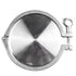 Jurtmy 4 Inch Set SS304 Sanitary Tri-Clamp End Cap with Weld Ferrule and PTFE Gasket, Stainless Steel Fitting for Beer