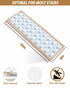 BOHOOSKYLAR 4 8"x30" Ocean Crab Stair Treads Seaweed Coral Starfish Blue Texture Indoor Non Slip Peel and Stick Stair