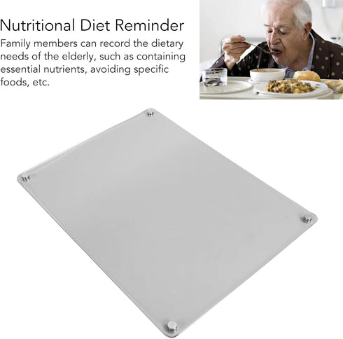 Magnetic Dry Erase Board for Alzheimer Patients, Recording Reminders (Blank Board)