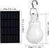 Solar Powered Lamp with Remote Control, Portable LED Bulb Lights, Solar Energy Panel, 350LM, Pack of 2