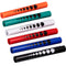NOVAMEDIC 6 Pack Multi-Color Disposable LED Pen Light with Pupil Gauge, Medical Diagnostic