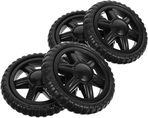 Homoyoyo Heavy Duty 4pcs Shopping Cart Wheels Replacement Wheels for Rolling Cart