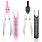 EKG Caliper ECG Calipers Measuring Tool with Ruler, Electrocardiogram Drafting Divider (Pink, 2 Pieces)