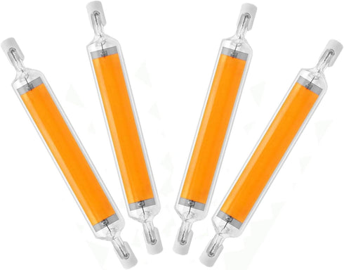 118mm 20W R7S LED Bulb (4 Pack), 200W Halogen Equivalent, 3000K Warm White, J Type T3, 360 Beam Angle